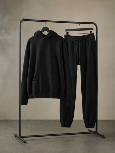 Conjunto moletom preto premium