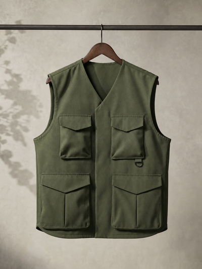 Colete utilitário verde militar