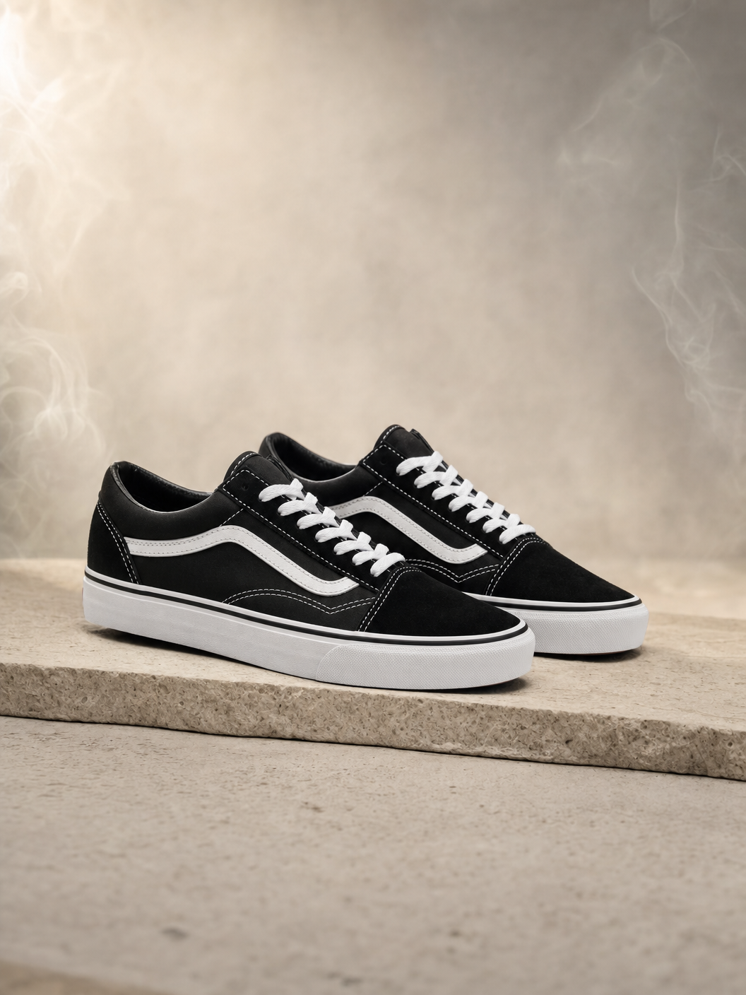 Tênis preto skate (silhueta Old Skool)