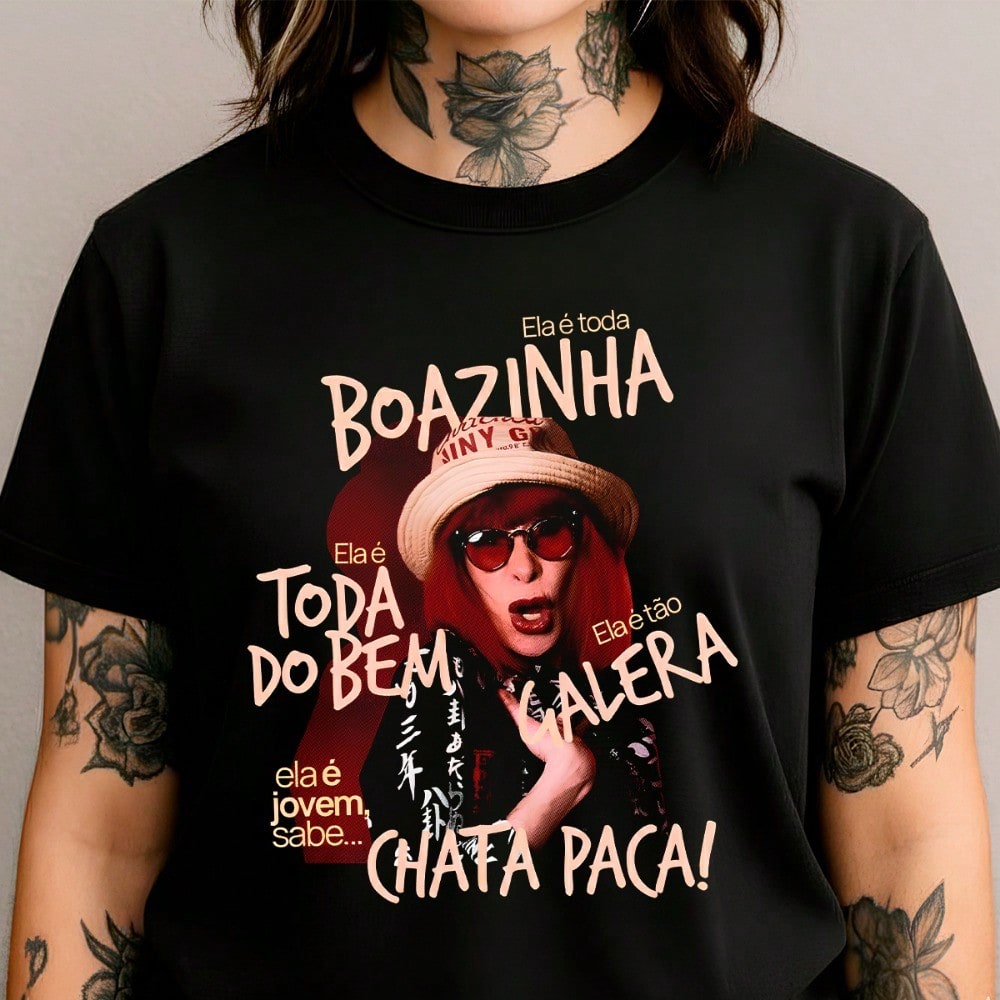 Camiseta Rita Lee · retrô rock