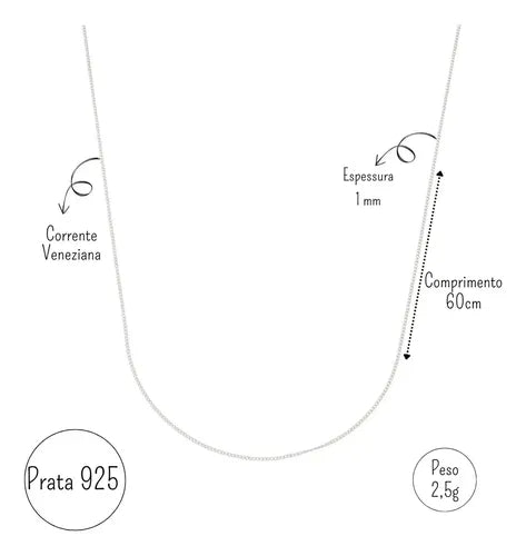 Corrente prata fina