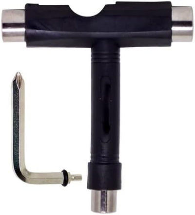 Chave T-tool skate preta multifunção