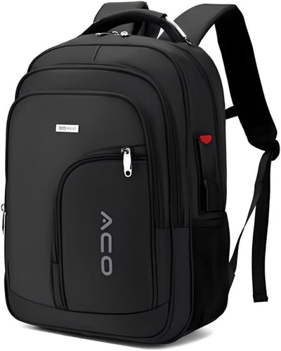 Mochila executiva preta antifurto USB