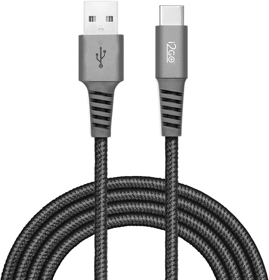 Cabo USB-C I2GO 2m nylon trançado
