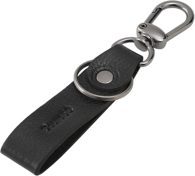Chaveiro de couro preto · Couro50