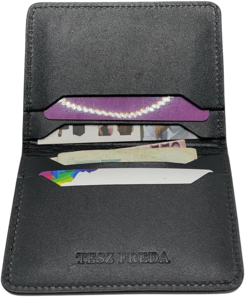 Porta-cartão slim preto · Tesz Freda