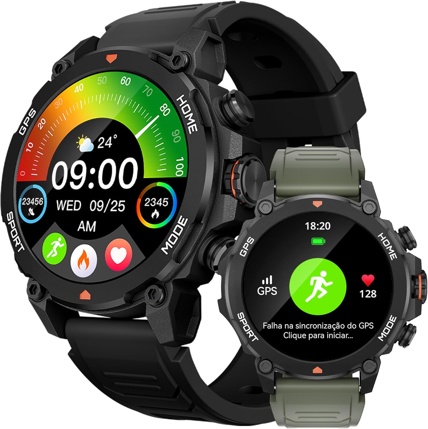 Smartwatch AURAFIT GPS altímetro barômetro