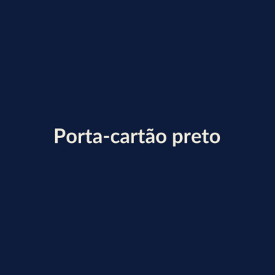 Porta-cartão preto