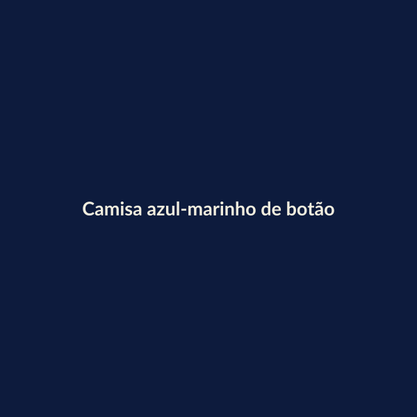 Camisa azul-marinho de botão