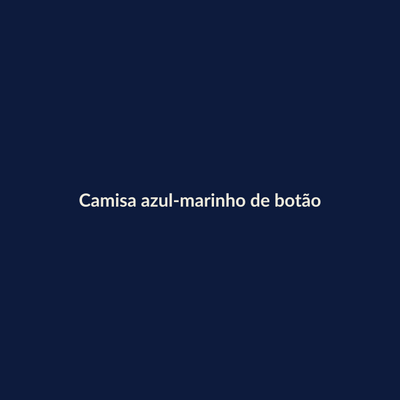 Camisa azul-marinho de botão