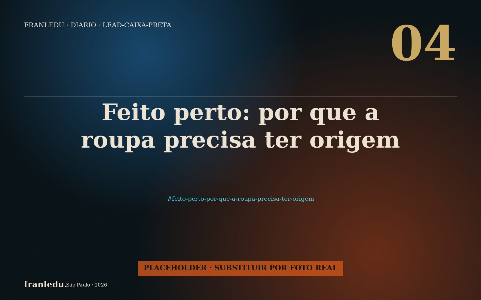 Feito perto: por que a roupa precisa ter origem.