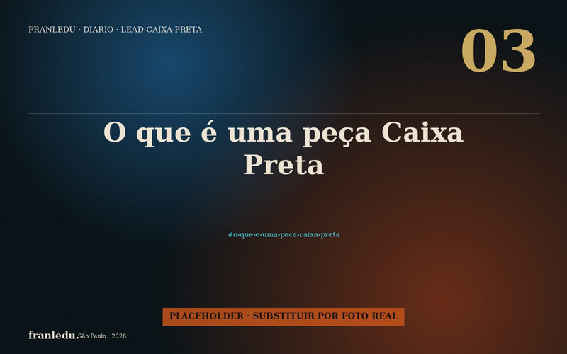 O que é uma peça Caixa Preta.