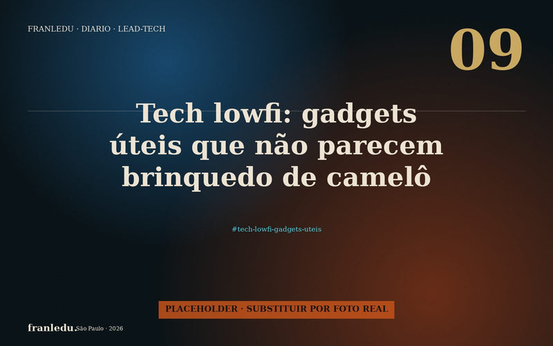 Tech lowfi: gadgets úteis que não parecem brinquedo de camelô.