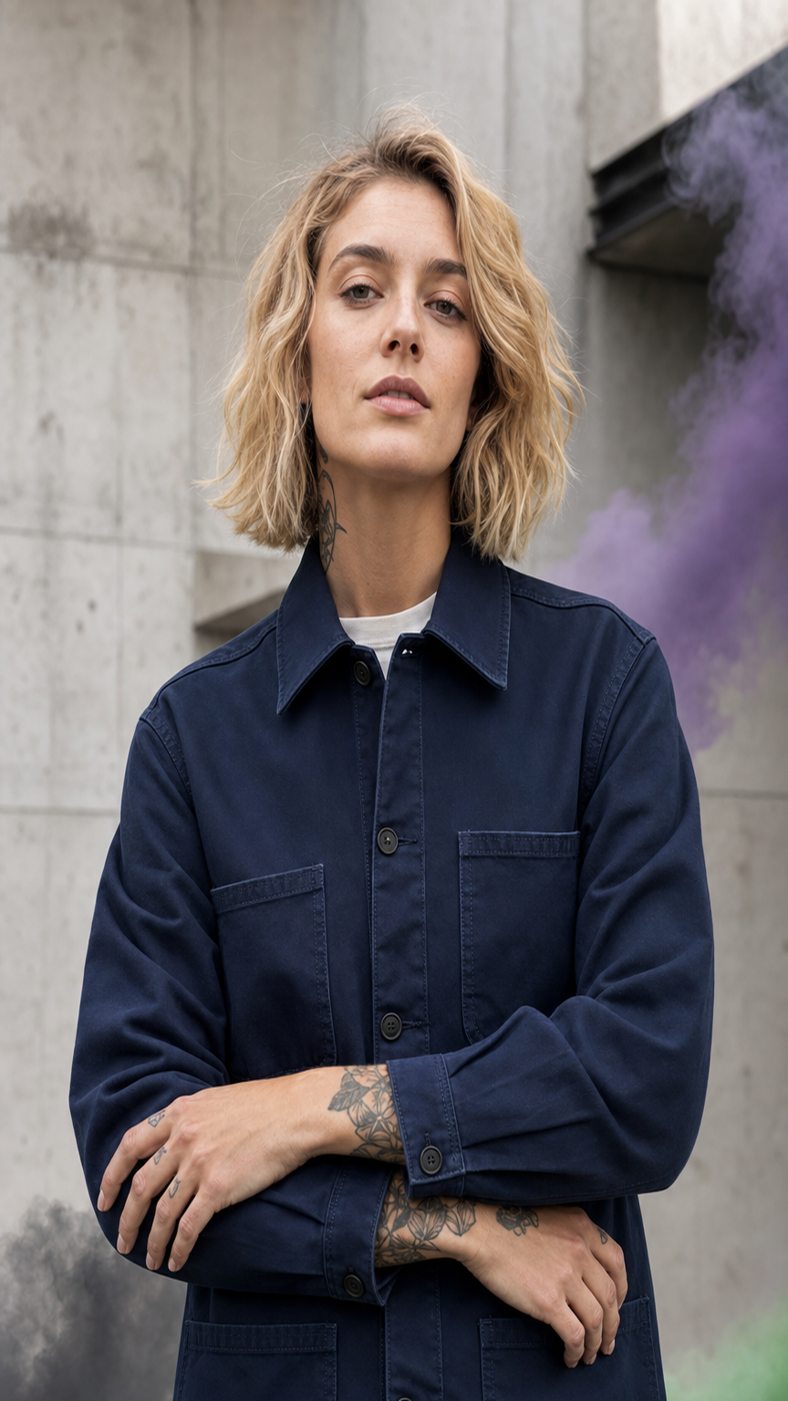 Chore jacket azul-marinho