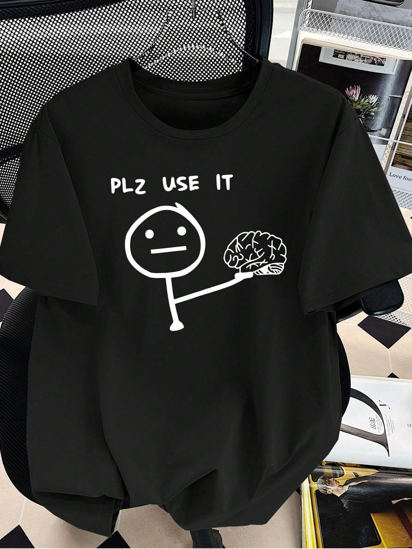 Camiseta básica · estampa divertida