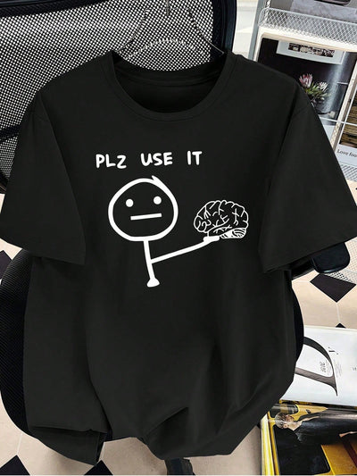 Camiseta básica · estampa divertida