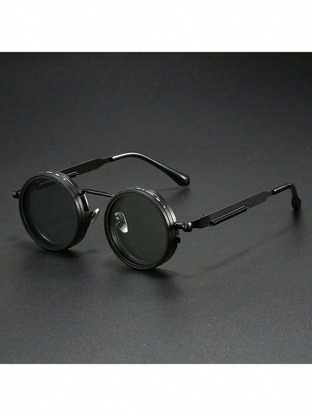 Óculos retrô steampunk · lentes giratórias