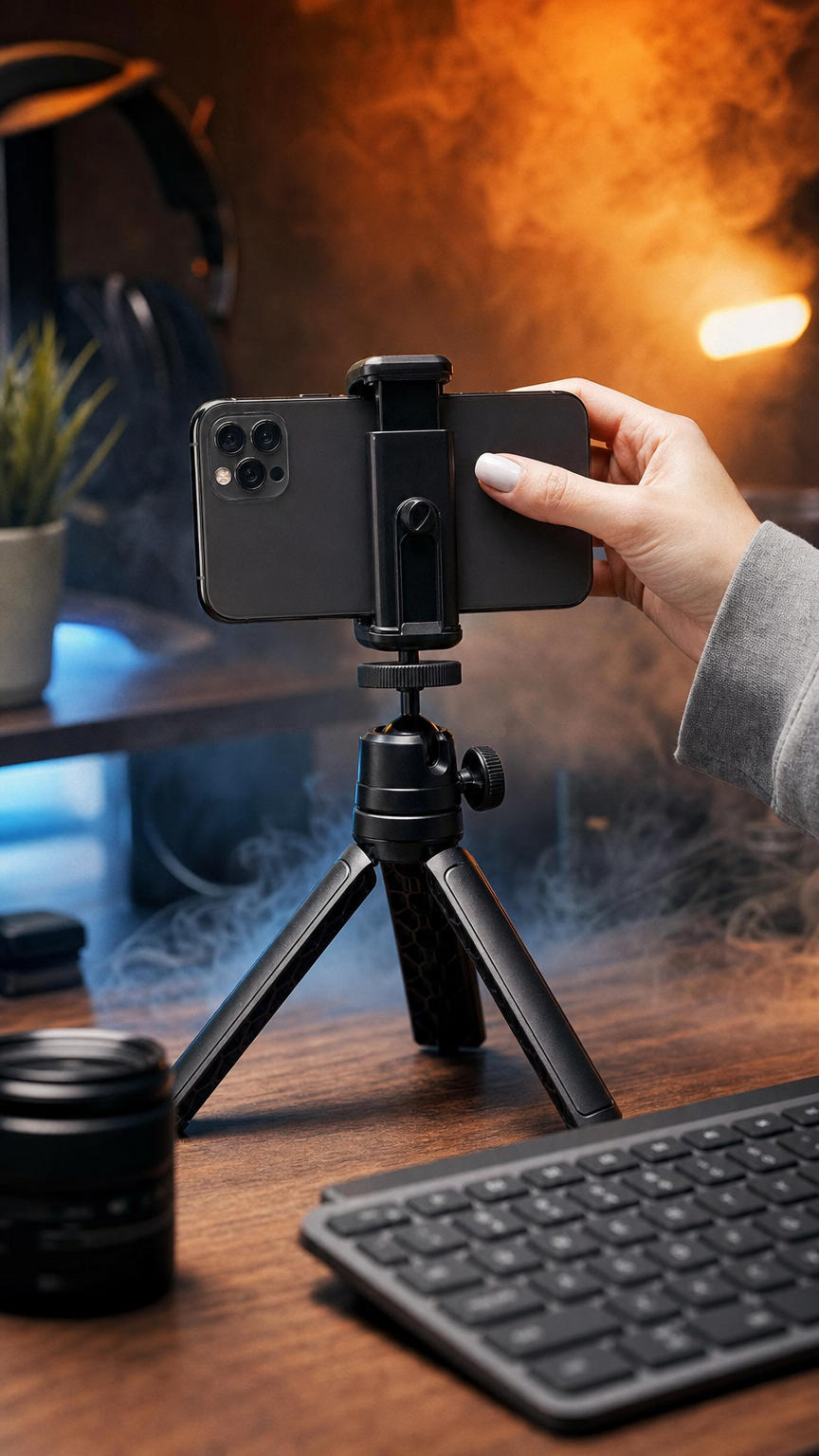Mini tripé de mesa