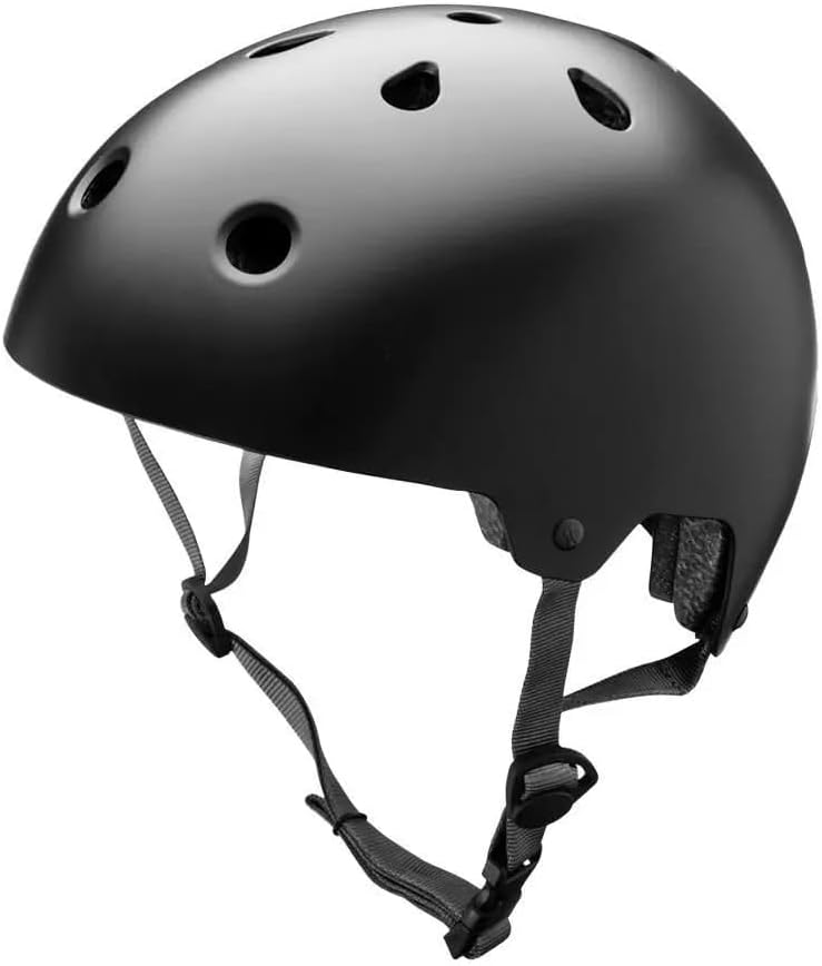 Capacete preto fosco para skate