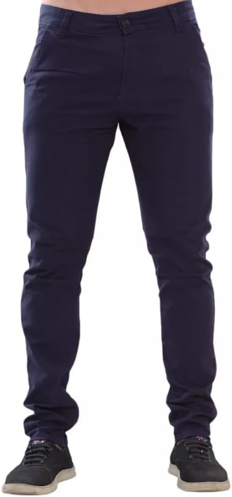 Calça alfaiataria azul-marinho slim