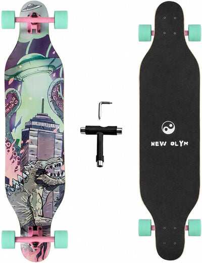 New Olym Drop Through estampa dinossauro 104cm