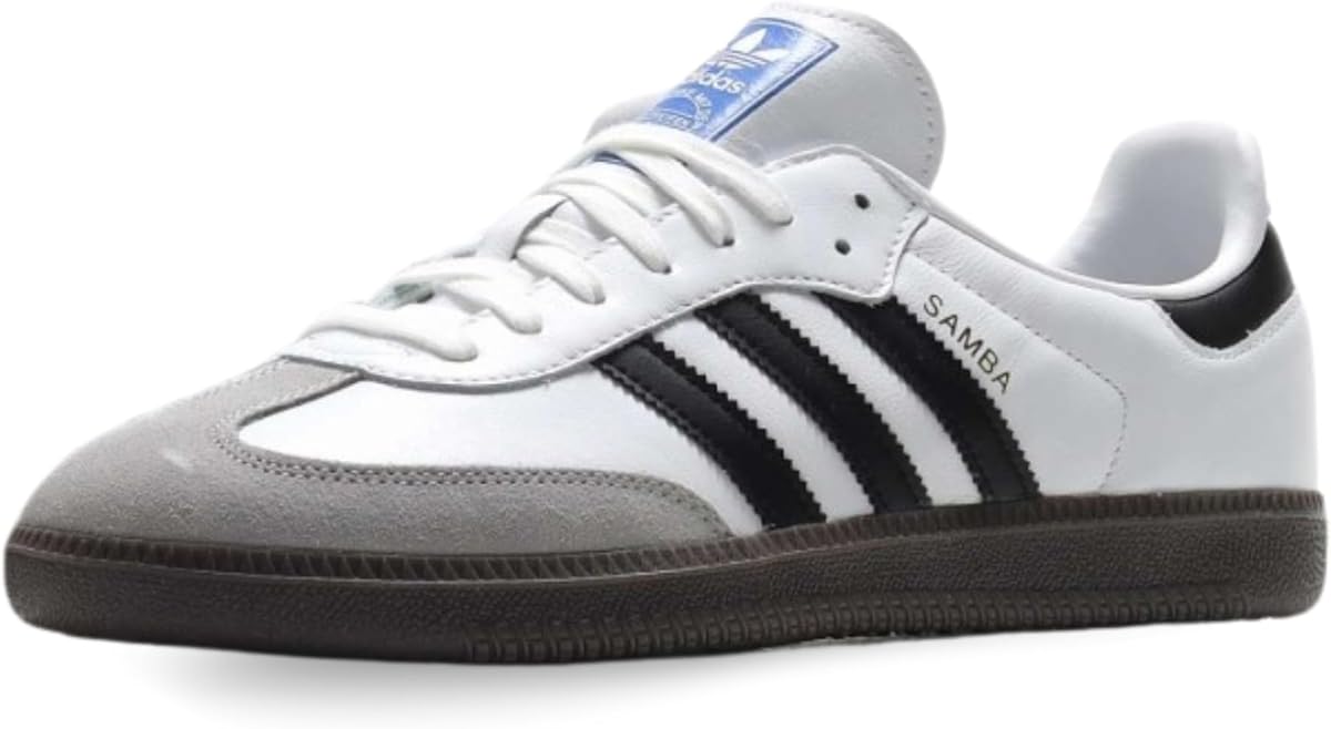 Tênis casual preto/branco · silhueta Samba