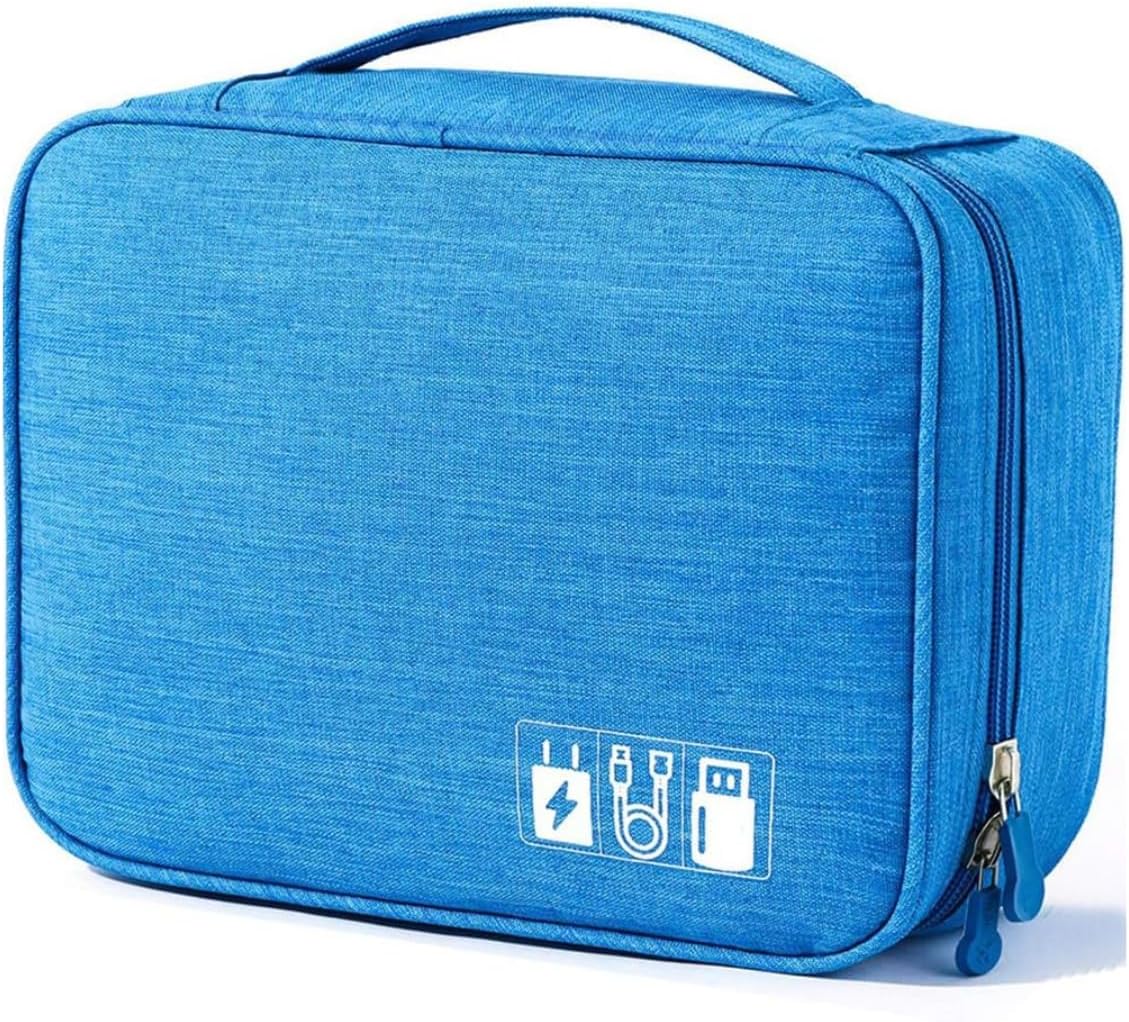 Organizador pouch preto para eletrônicos