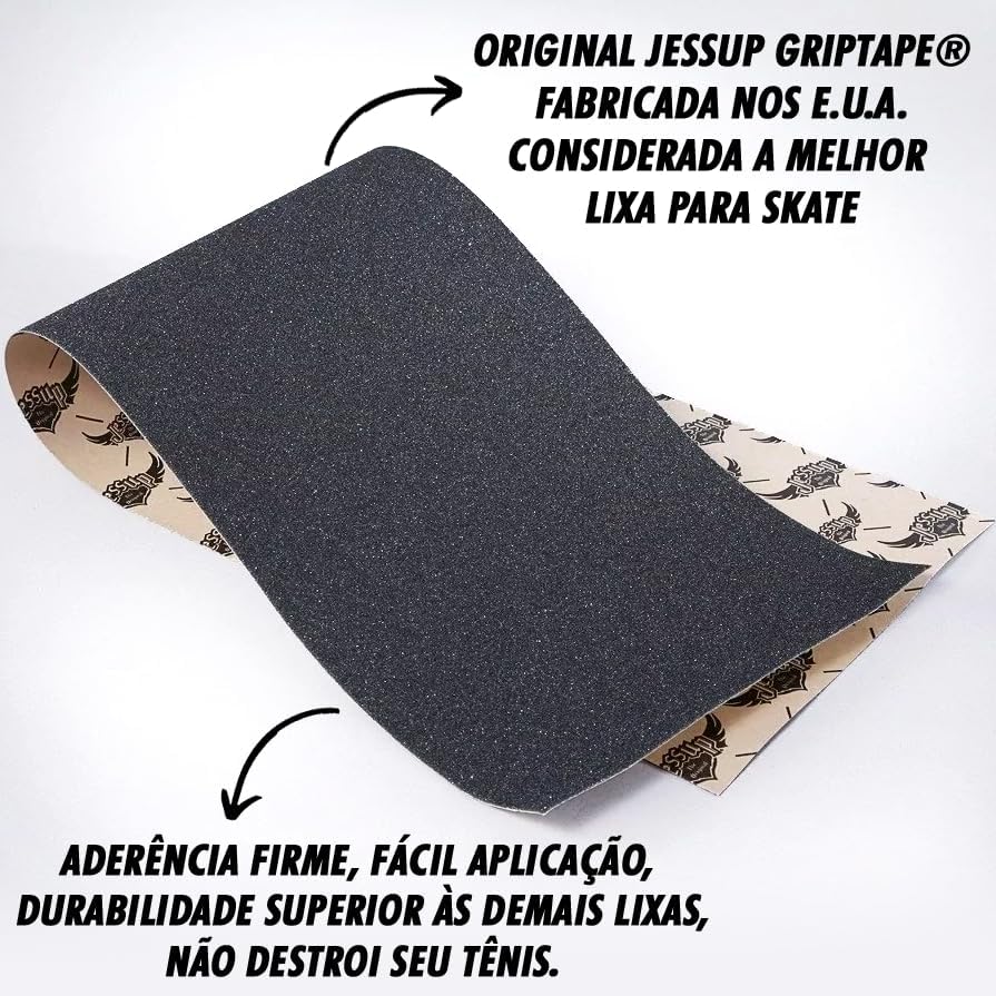 Lixa Jessup preta para skate