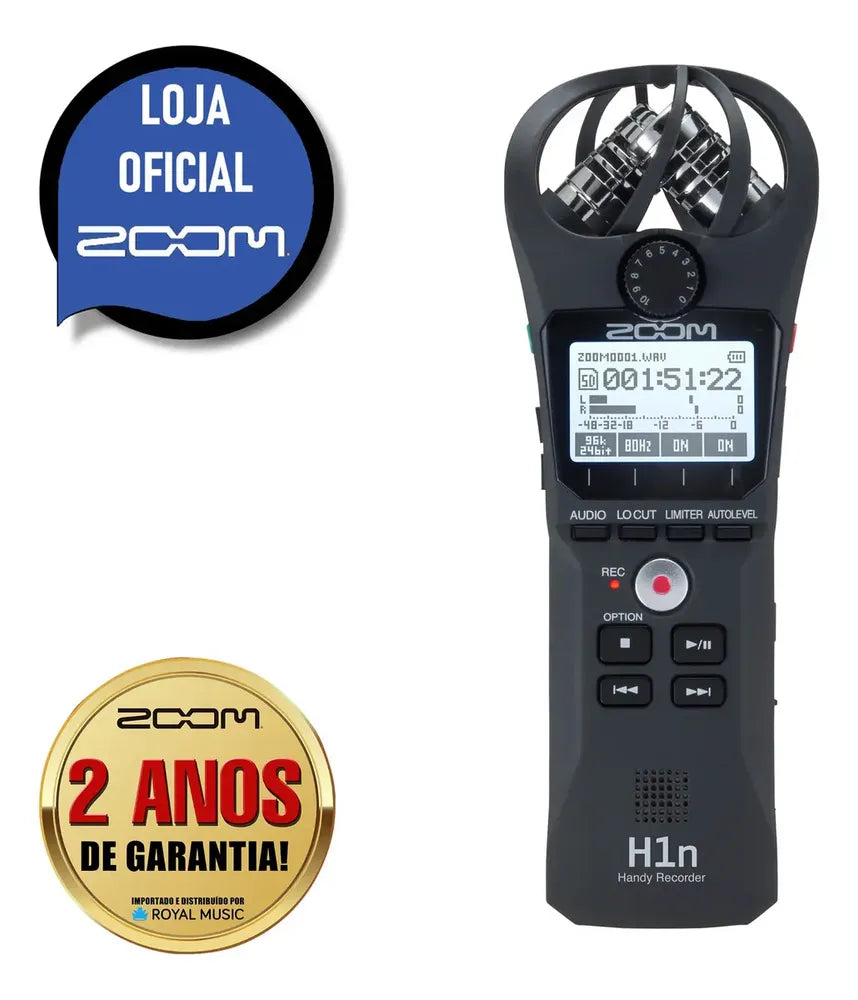 Gravador de áudio portátil