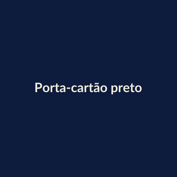 Porta-cartão preto