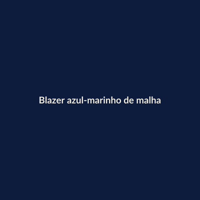 Blazer azul-marinho de malha